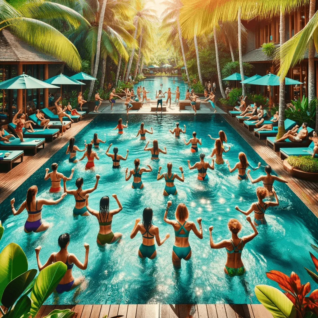 deep water aerobics